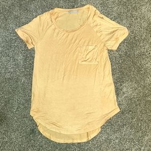 Stretchy Peach Pocket Shirt